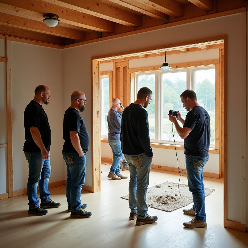 Nasz zespół podczas pracy remontowej