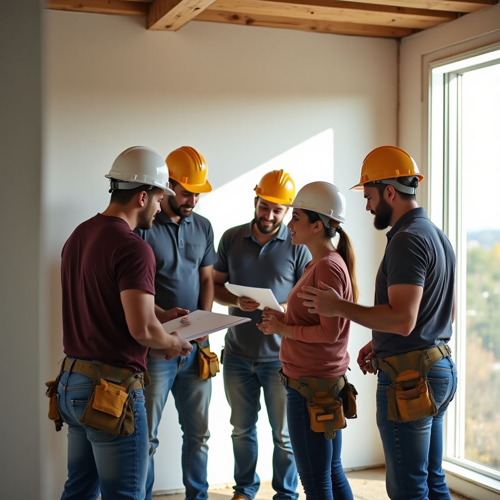 Zespół RenoDom podczas pracy